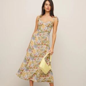 Reformation Nadira Floral Dress in Countryside